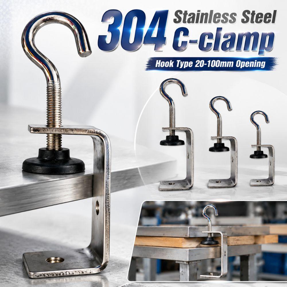 Hook Type Square Clamp Adjustable Fixed Holder Clip Professional C-clamp Hardware Fasteners