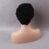 HAIRCUBE Korte Zwarte 100% Menselijk Haar Pruiken voor Vrouwen, Pixie Cut Krullende Pruik Met Pony Lijmloze Pruiken Natuurlijk Dagelijks Gebruik