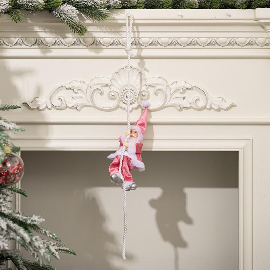 Christmas Decorations Claus Climbing Rope Pendant Resin Old Man Doll Pendant Climbing Rope Old Man Pendant