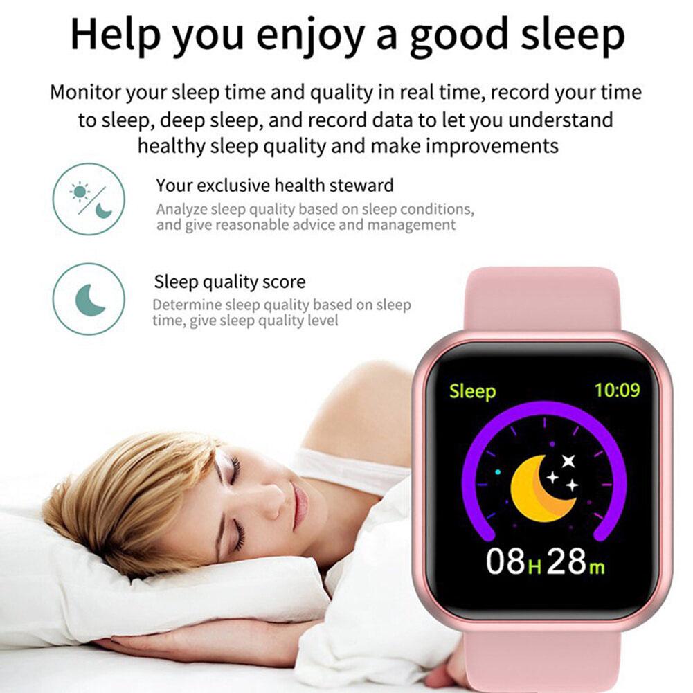 Y68 Smart Watch Heart Rate Monitor Smartwatch Blood Pressure Fitness Watch Compatible For Android Iso Phones