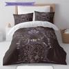 Juego de Ropa de Cama con Estampado de Dibujos Animados Colcha Funda de Colcha Funda de Almohada Decoración del Hogar Regalo de Cumpleaños (1 * funda nórdica + 2 * fundas de almohada, sin núcleo)