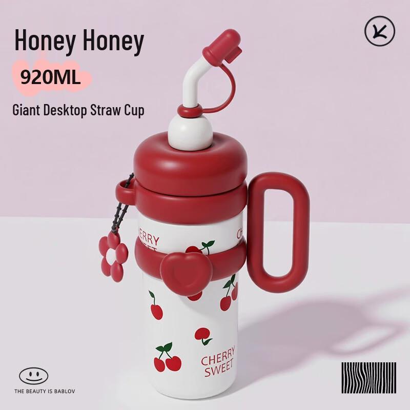 OLOEY Large Capacity 316 Stainless Steel Insulated Straw Tumbler