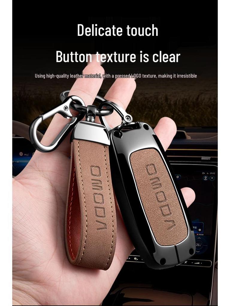 Étui de Protection pour Clé de Voiture OMODA pour Hommes et Femmes - Coque de Clé Haut de Gamme avec Boucle