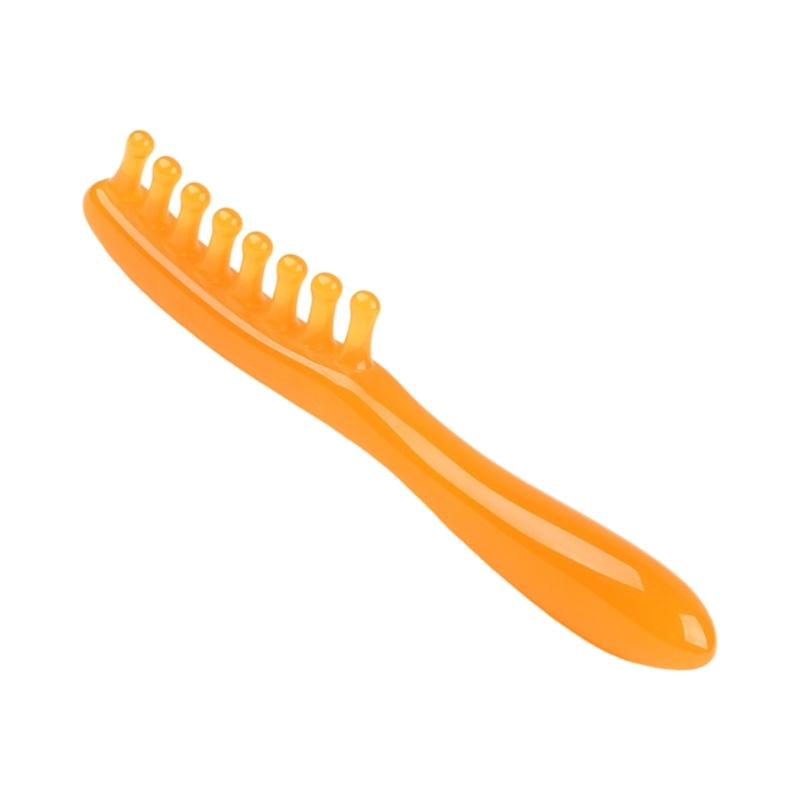 Portable Scalp Massage Comb Relieves Tension In Head Shoulders Wax Resin Headache Relief Brush