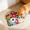 Pet Snuffle Mat Washable Dog Snuffle Mat Multi Flower Design Slow Feeding Mat Encourages Natural Foraging Skills for Dogs Smell Training Anxiety