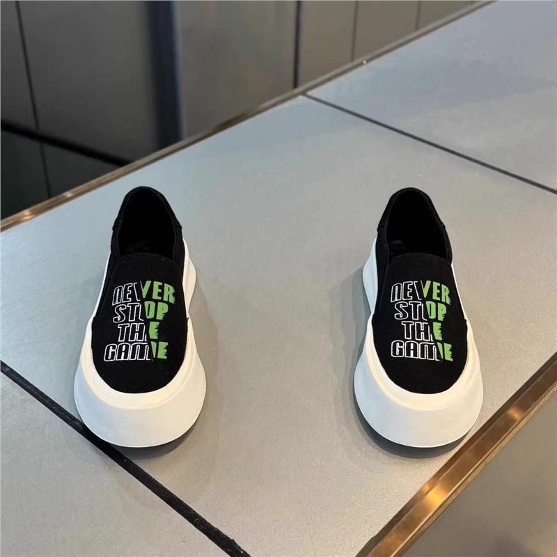 Autumn breathable cloth lazy shoes thick baseplate shoes casual canvas ms