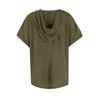 Jaro a léto Nové dámské topy Jednobarevné knoflíky Módní dámské krátké rukávy