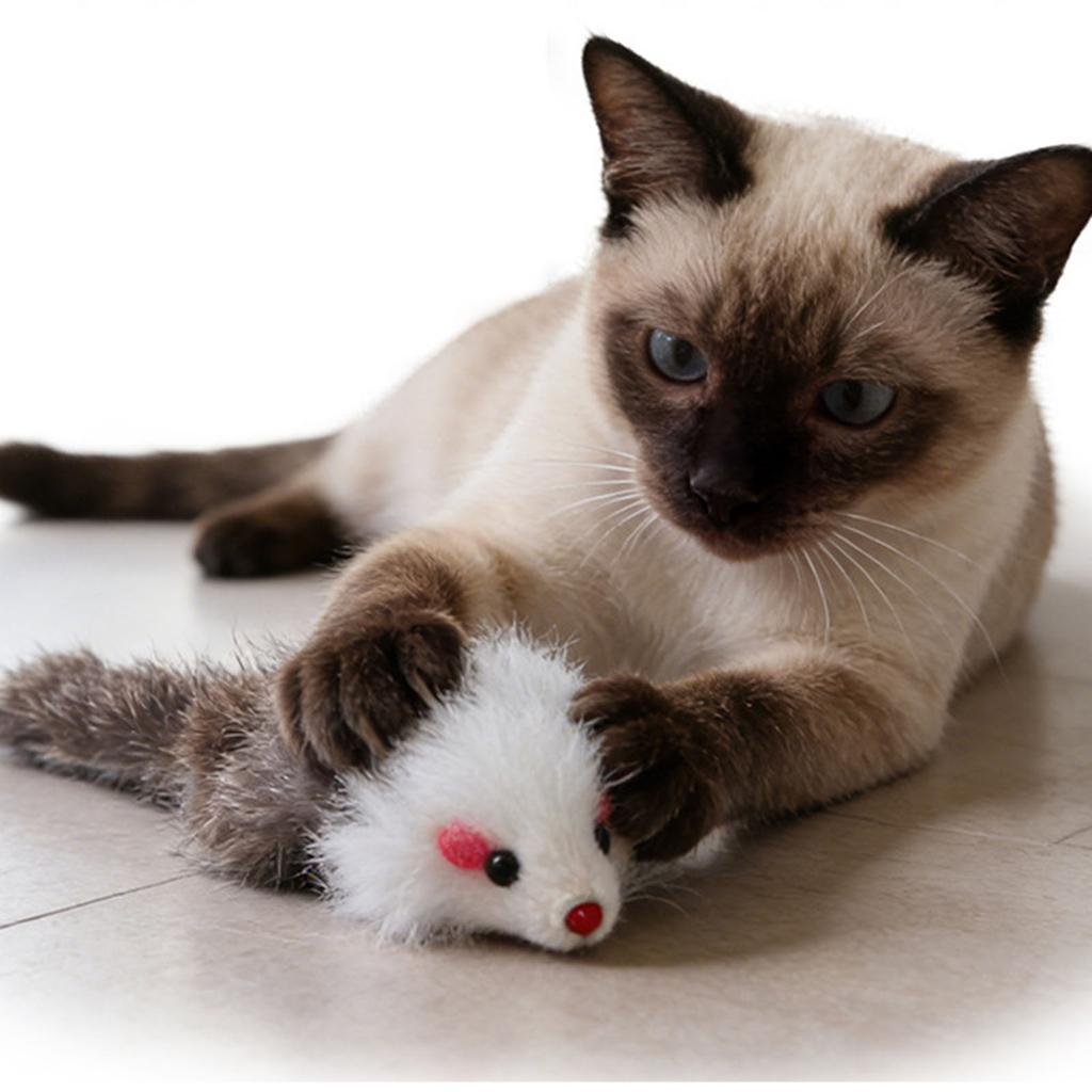 Self  Soothing And Entertaining Plush Mouse Toy For Amusing Cats(3PC)
