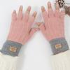 Warm Knitted Fingerless Gloves Thick Winter Warm Gloves New Half Finger Gloves  Women Men