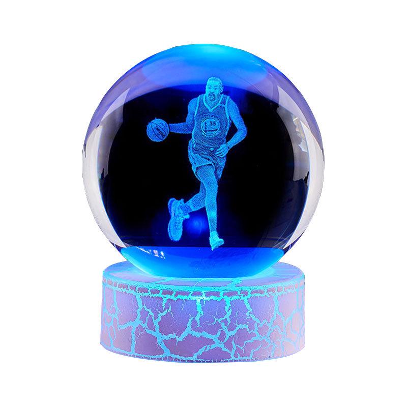 Durant Crystal Moon Music Box Night Light Ornament