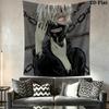 Dark Fantasy Warrior Tapestry Background Cloth Wallmounted Homestay Soft Decoration Tapestry Background Wall Hanging Cloth
