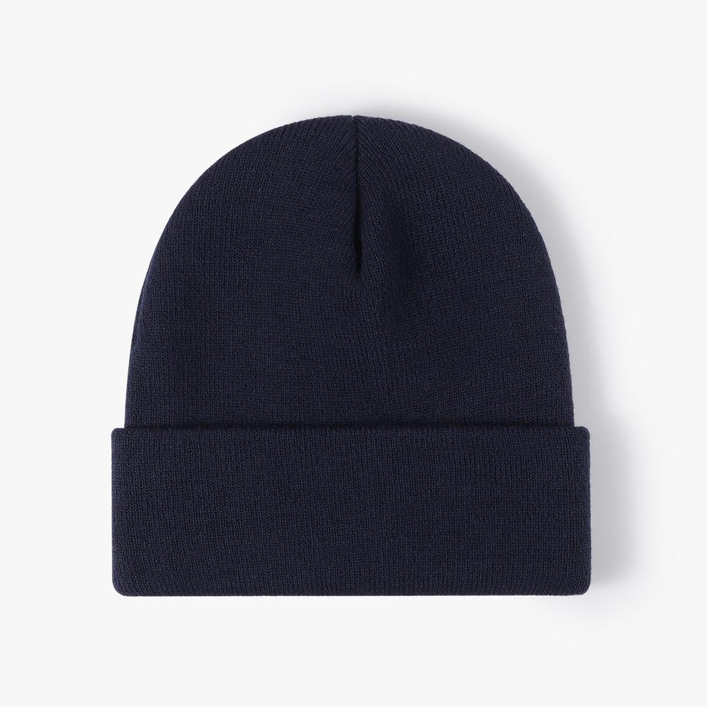 Hat, Winter, Versatile, Students, Knitted Cap, Men, Fashion Warm, Cold Cap, Thickened, Ear Protection, Black Woolen Cap