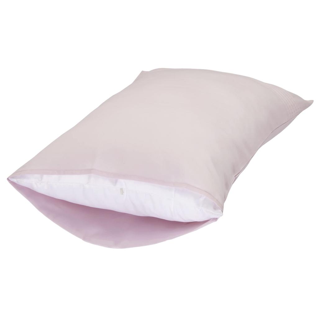 Nishikawa Fits 63x43cm Solid Made in PJ02005060 Pillowcase, Pillows, Washable, 100% Cotton, Shrink-Proof, Color, Japan, Pink,