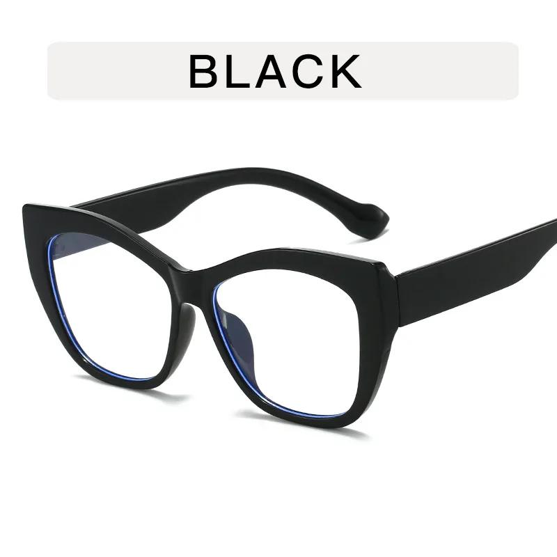 

Cat Eye Blue Light Blocking Glasses Oversized Frame Non Prescription Unisex Minimalist Design for Men Women