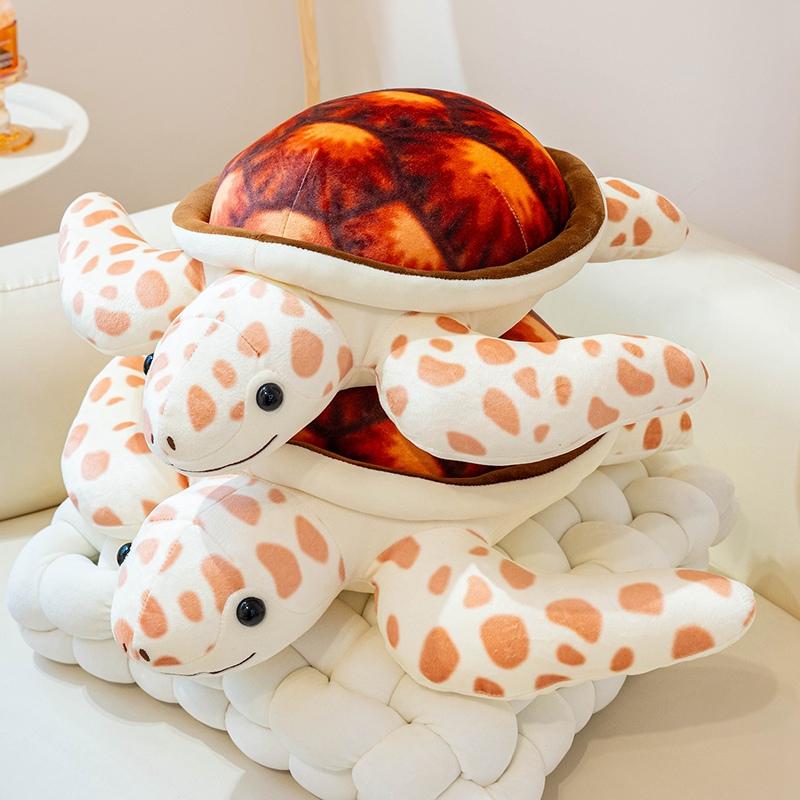 45/50 cm Plyšová hračka želva z kachního peří, měkké zvířátko, polštářek mořská želva, dekorace do domácnosti, dárek k narozeninám pro dívky