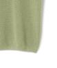 KNITTED Coolever Flower Print Half Knit Sage Green