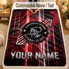 Flannel BlanketAjax Amsterdam Custom Name Text Personalized Soft Warm Throw Blanket Home Decor Gift
