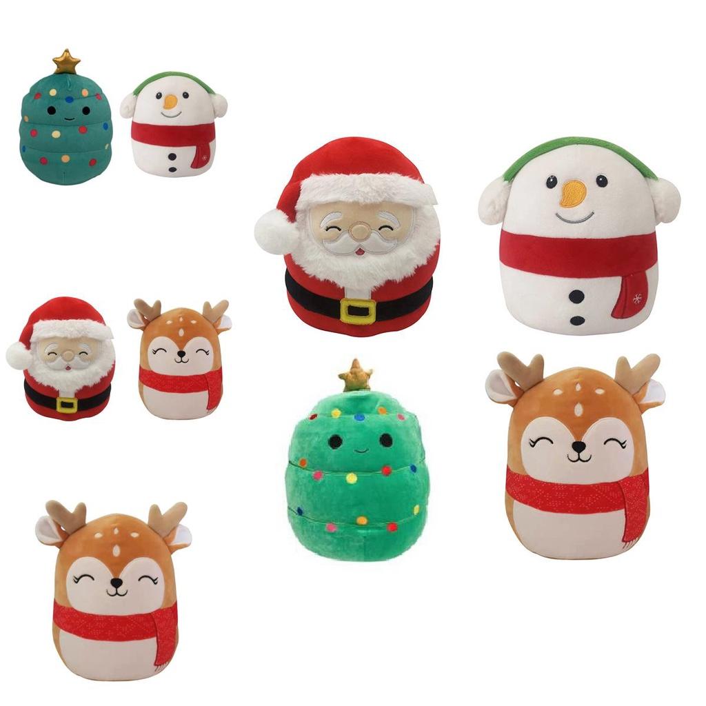 Squishmallow Plush Toy Santa Claus Soft And Cuddly Xmas Stuffed Animal Doll For Kids Birthday Gift