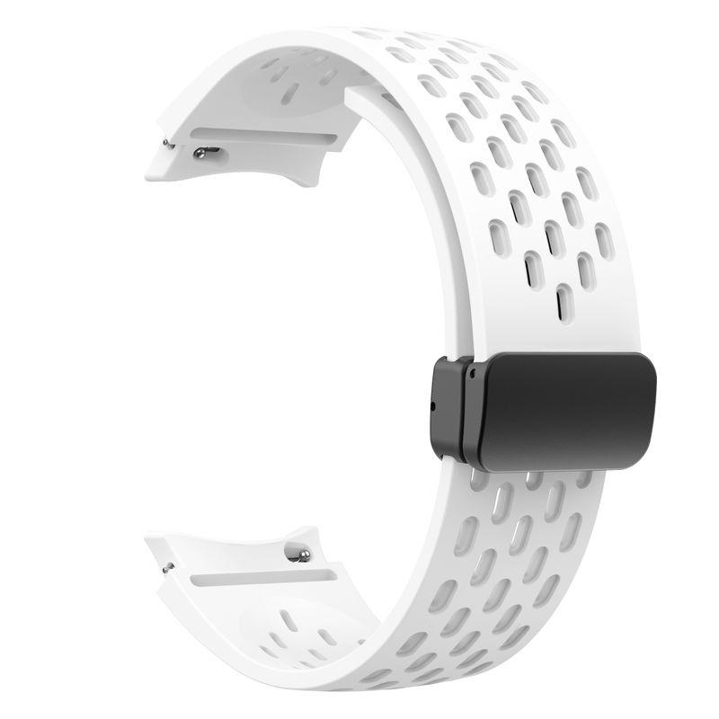 

Спортивный ремешок для часов Samsung Galaxy Watch 7 44 мм, без зазоров, легкая наружная магнитная застежка для Galaxy Watch 4 5 6 FE Starp Galaxy Watch 7 белый