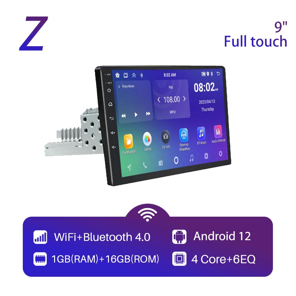 Hicar 1Din Android Car Radio for Universal Car Radio Stereo 4G Wireless CarPlay GPS Navigation Multimedia Video Player Head Unit
