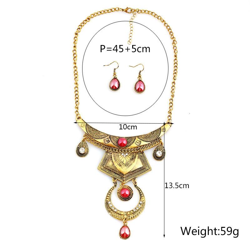 Water Alloy Fashionable Drop Necklace With Multilayer Chain And Jewelry Gemstone