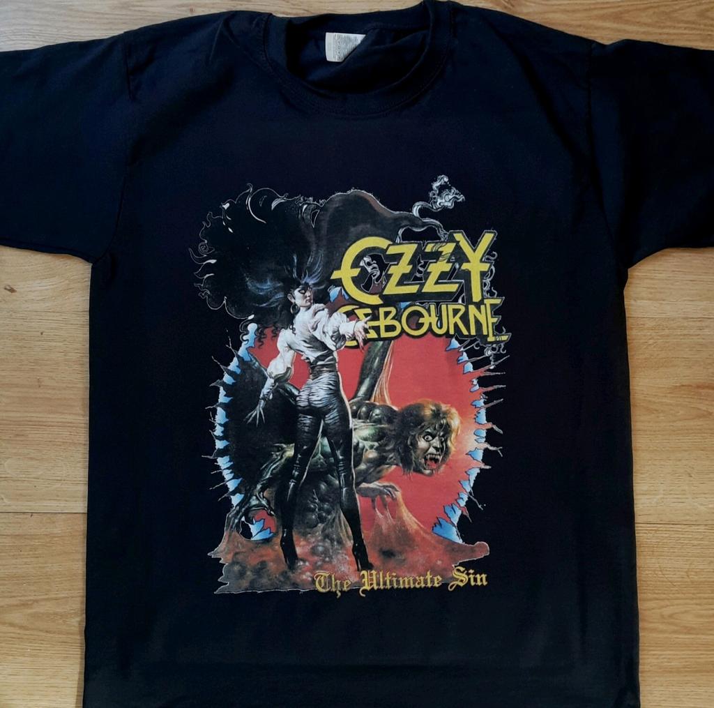 Ozzy Osbourne The Ultimate Sin Welttournee 1986 T-Shirt Größen S bis XXL Neu