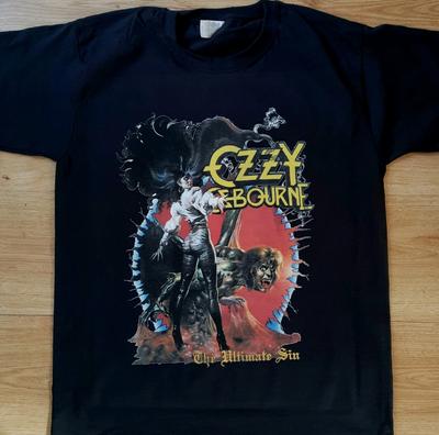 Ozzy Osbourne The Ultimate Sin World Tour 1986 T-Shirt Sizes S To XXL New