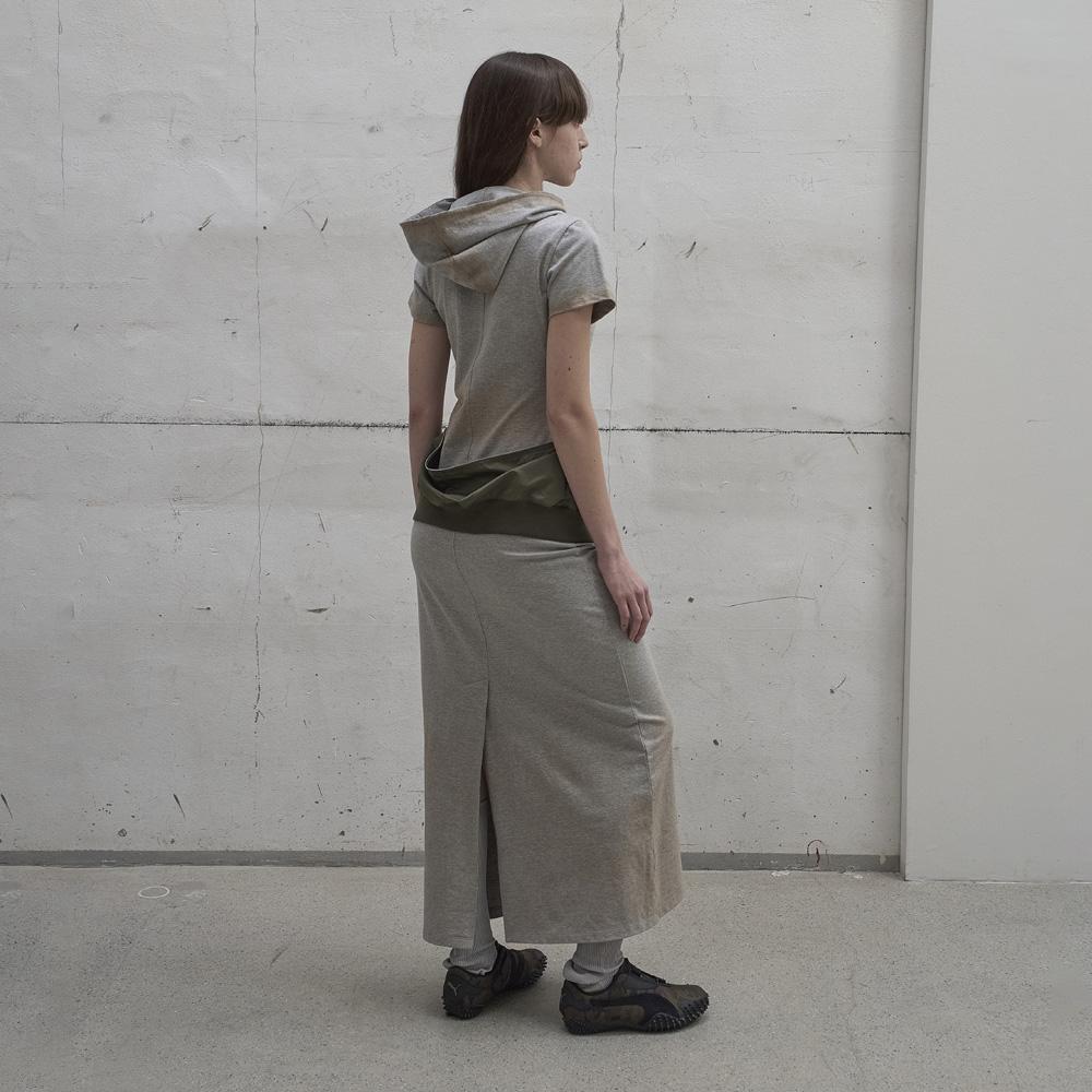Lcdc Tm Hooded Twisted Dress (Melange Gray)