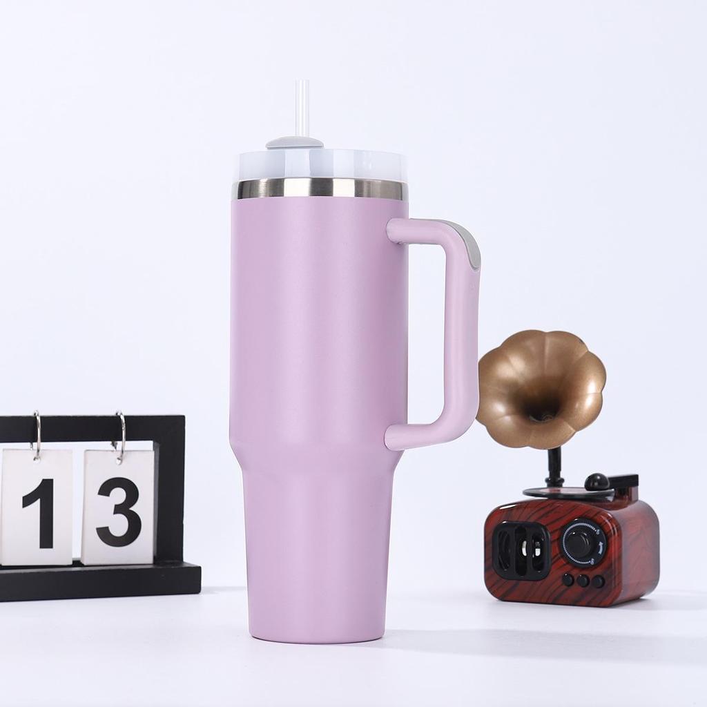 40oz Stainless Steel Thermos with Handle - 1st & 2nd Gen, 3D UV Customizable Car Cup