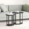 2-Piece Modern Round Living Room Nesting Coffee Tables, Sofa Side Table, Living Room Decor Table