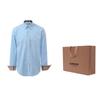 Burberry Mens Cotton Classic Long Sleeves Shirt Blue 39911601