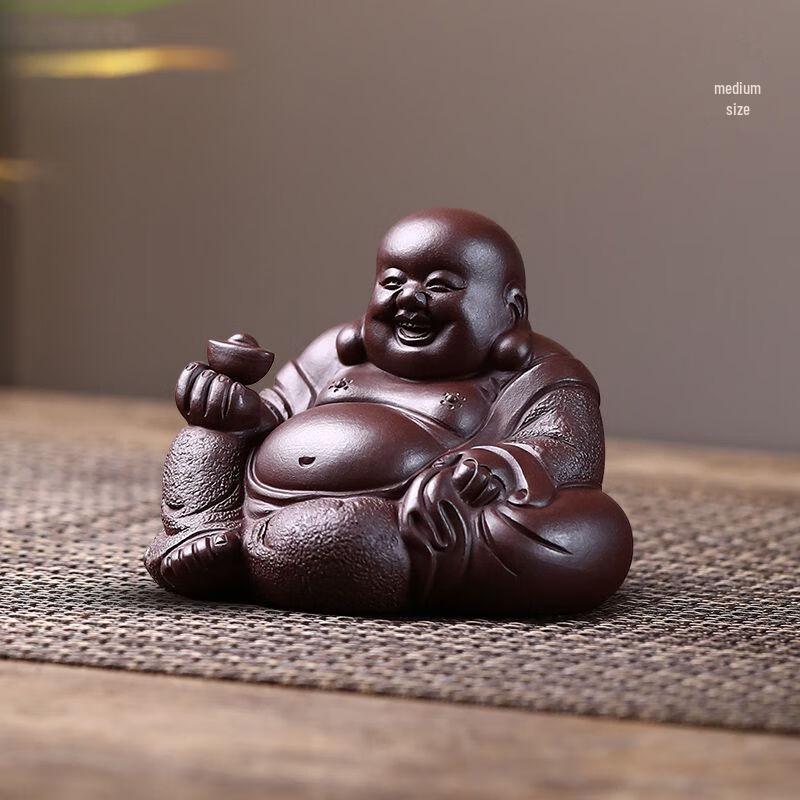 Zisha Maitreya Buddha Tea Pet Ornament