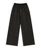 OJOS Check Sleep Jersey Pants / Black