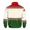 Men's Sweatshirt with Stand Collar Christmas Print Pullover for Casual Wear