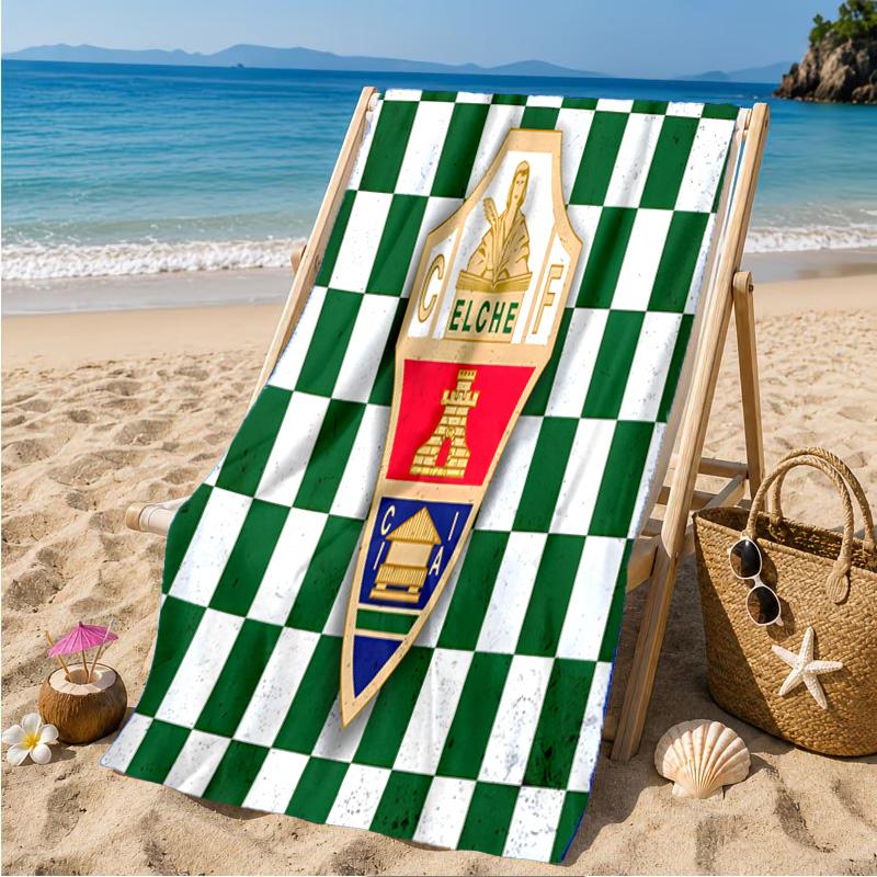 Elche Symbol Beach Towel Microfiber Beach Towel, Lightweight and Quick-Dry, for Summer Travel, Swimming Pool Fan Birthday Gift