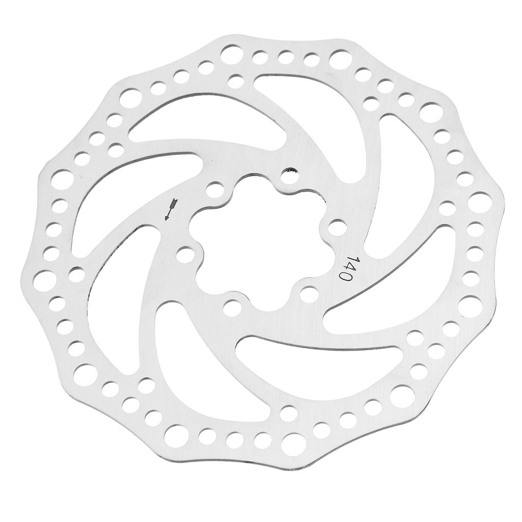 Mountain Bike Disc Brake Rotor Steel 6 Hole Disc Brake Rotor Replacement Parts for Mountain Road Bike Accessories 140mm