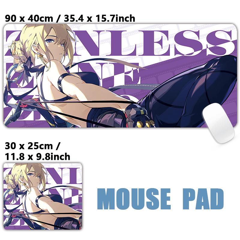 Gaming Hoshimi Miyabi Ye Shunguang Mouse Pad Evelyn Ellen Zenless Zone Zero Keyboard Desk Mats XXL Anime Girls Mousepad