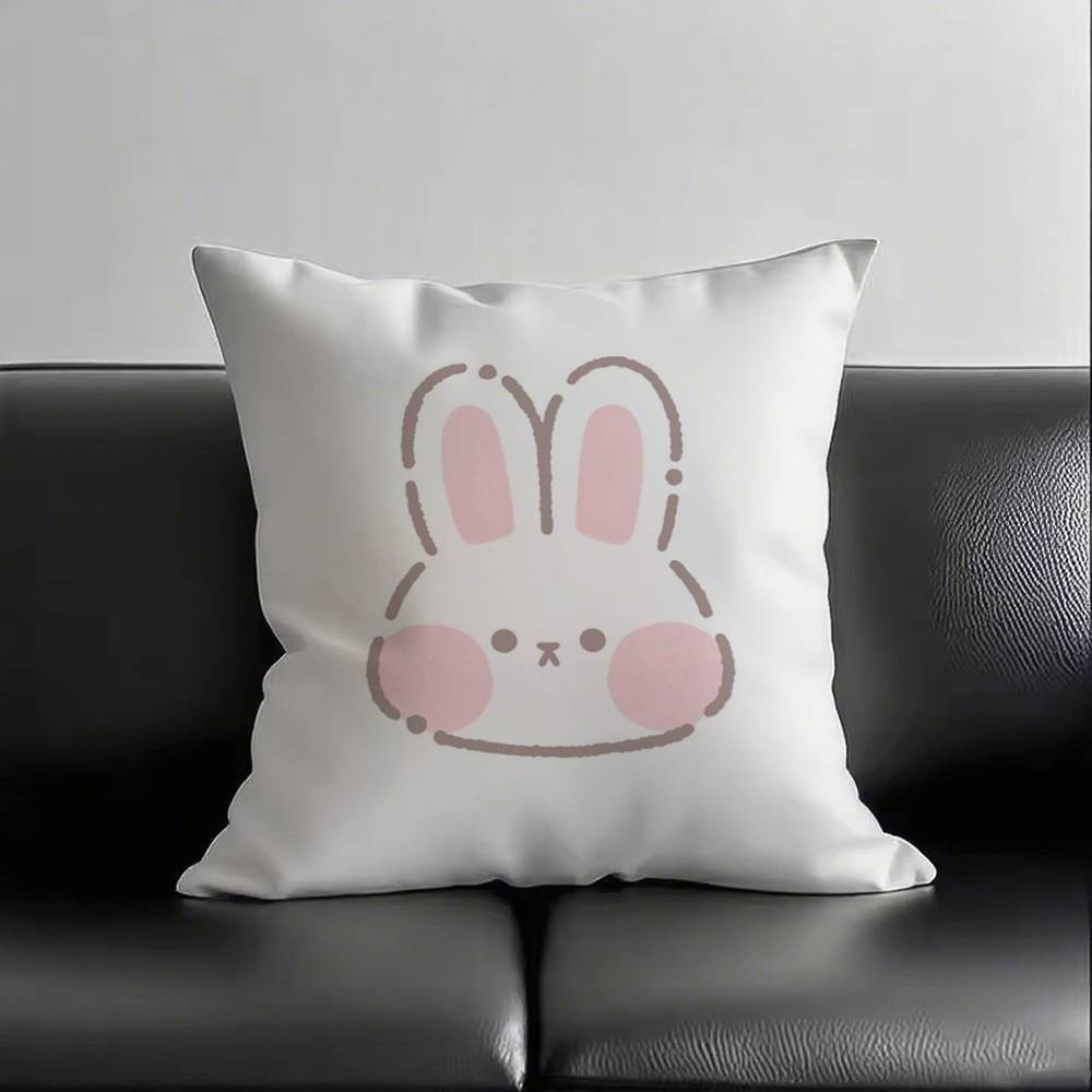 1pc Kawaii Cute Collection Pillow Case Square Bedroom Sofa Leisure Comfort Cushion Car Living Room Home Decoration