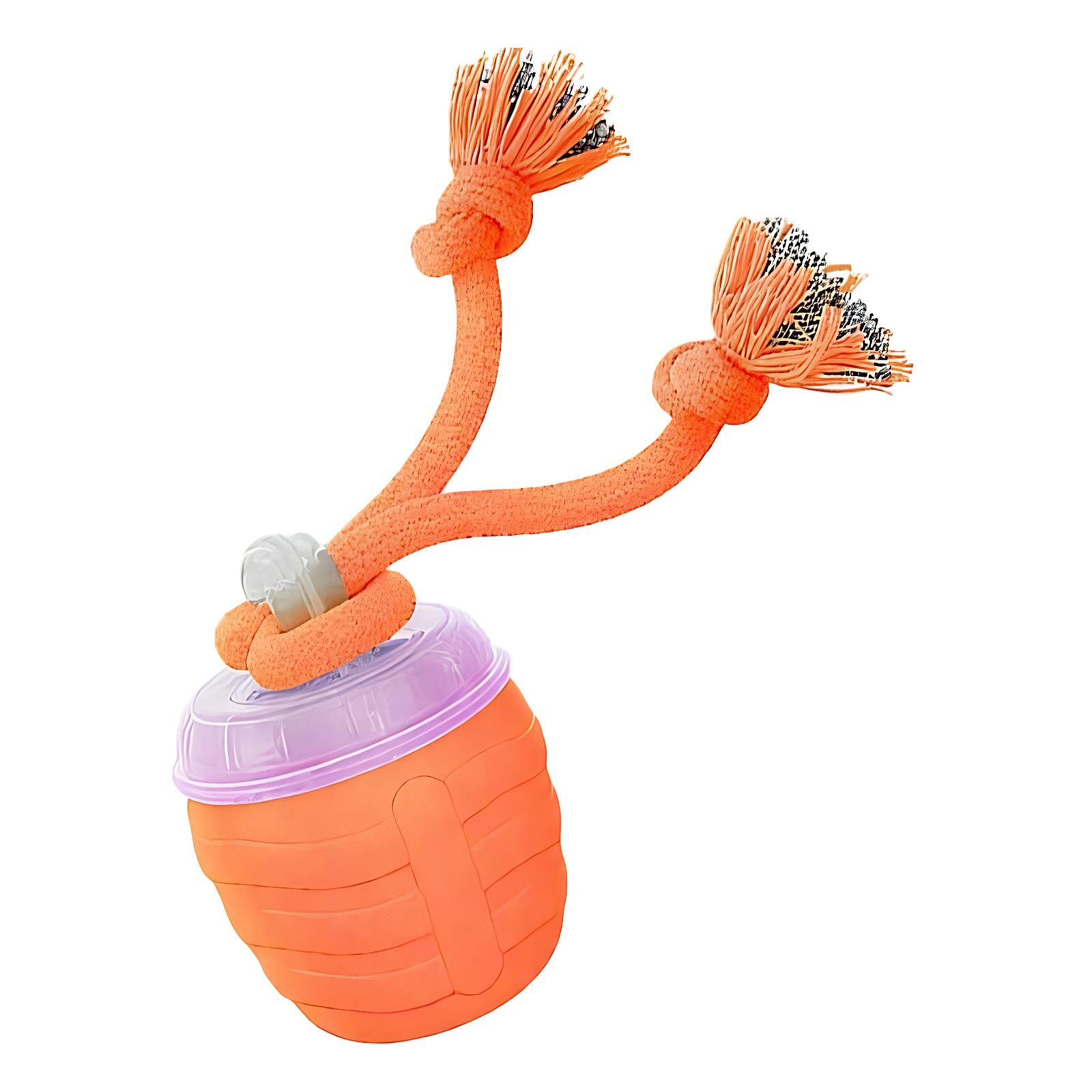 

Automatic Electric Rolling Ball with Rope Dog Stimulation Toy 3 Modes Rechargeable To Keep Them Busy for Small Medium Breeds оранжевый