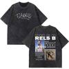 Rapper RELS B Skinny Flakk A New Star Album Merch Tshirt Unisex Women Fashion Hip Hop Tshirts Cotton Oversized Washed Tshirts