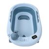 Baby Temperature Sensing Bathtub Foldable Thicked Sitting Lying Bath Bucket with Drain Hole L Light