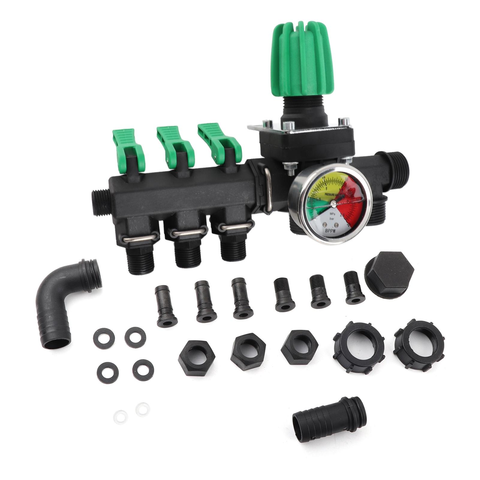 

3 Way Garden Hose Splitter, Agricultural Sprayer Control Shut Off Valve, for Outdoor , Animal Husbandry and Aquaculture, Water Splitter Hose Connector