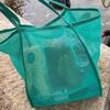 Transparent Mesh Shoulder Tote Bag