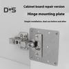 6Pcs Cabinet Hinge Repair Plate Kit Rust-Resistant Large Hinge Repair Board Door Hinge Repair Kit Plate with Mounting Screws