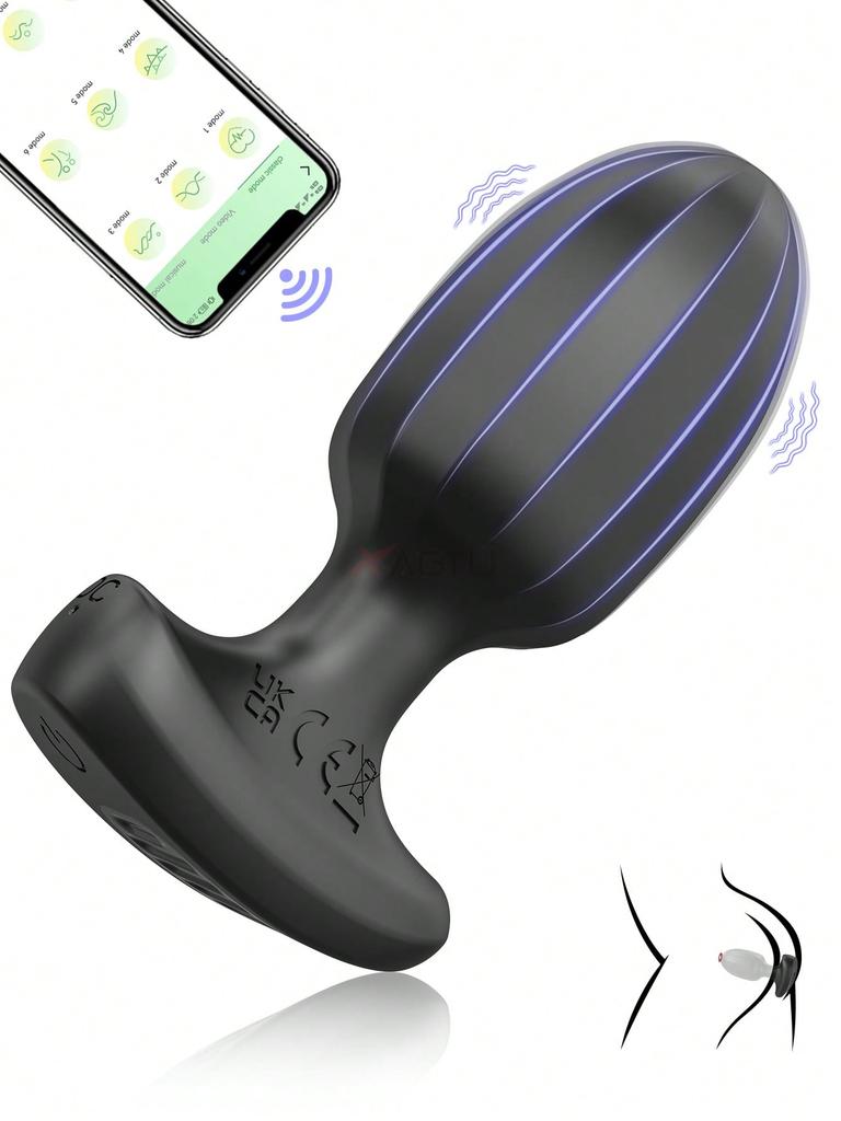 Vibrerende Butt Plug, Anal Plug Voksen Sexleketøy For Kvinner, Anal Vibrator Stimulator Anal Leker For Kvinner Menn Voksen Nybegynnere Glede