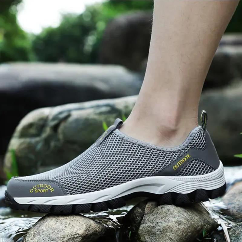 Men Hiking Shoes Outdoor Sneakers for Man Flat Sport Casual Shoes Non-slip Cilmbing Trainers