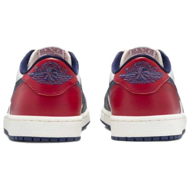 Air Jordan 1 Retro Low OG Howard University Men Sneakers Blue White Gym-Red HQ2993-100