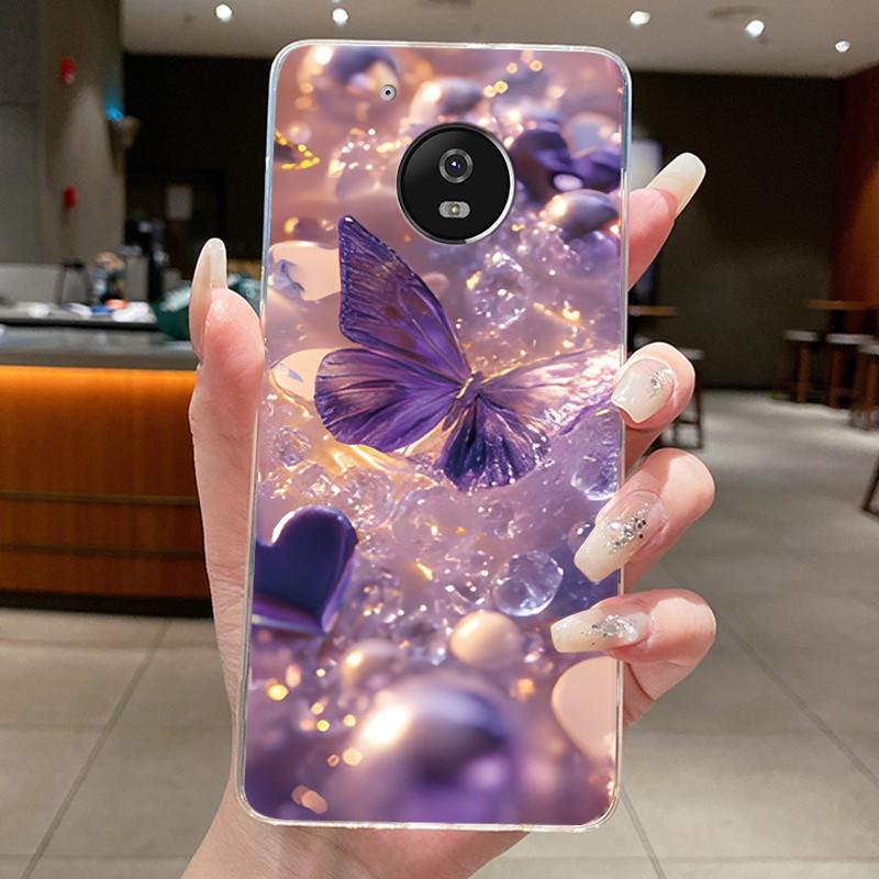 For Motorola Moto G5 Plus Case Clear Luxury Fashion Butterfly Flower Soft TPU Silicone Phone Cover for Motorola G5 Plus G5+ Case