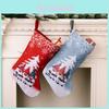 Adorable Christmas Stockings With Forest Santa Print For Festive Holiday Decor