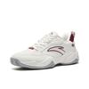 Anta Fashion Versatile Shock Absorbing Wear Resistant Low Top Tennis Shoes Men Sneakers Ivory-White Rose-Red 912543305-4